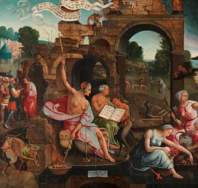 Saul i wiedźma z Endor autorstwa Jacob Cornelisz van Oostsanen