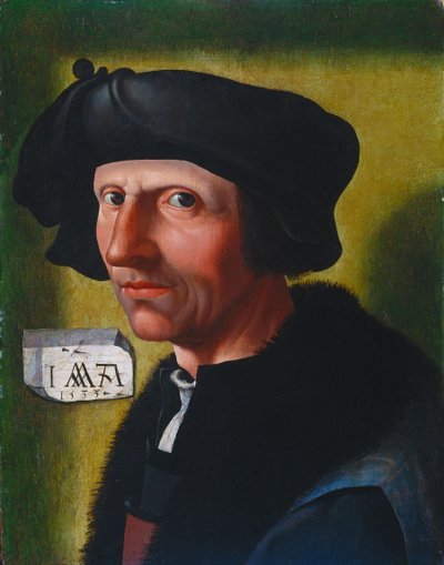 Autoportret, 1533 autorstwa Jacob Cornelisz van Oostsanen