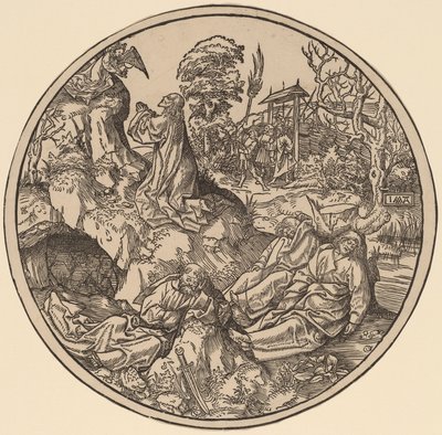 Agonia w ogrodzie autorstwa Jacob Cornelisz van Oostsanen