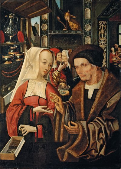 Źle dobrani kochankowie autorstwa Jacob Cornelisz van Oostsanen