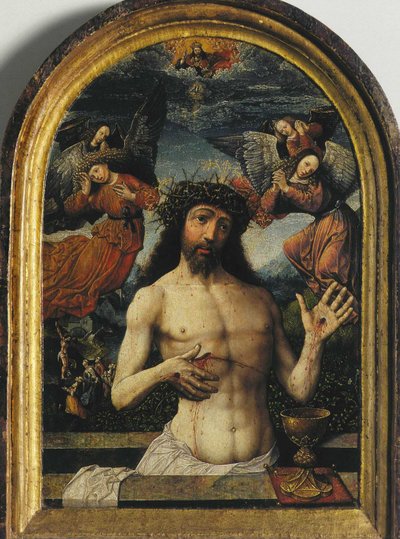 Mąż boleści autorstwa Jacob Cornelisz van Oostsanen