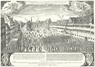 Miasto Augsburg składa hołd Gustavusowi Adolphusowi ze Szwecji autorstwa Jacob Custodis