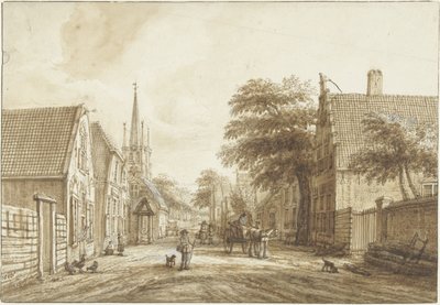 Boczna droga w Voorschoten autorstwa Jacob Elias La Fargue