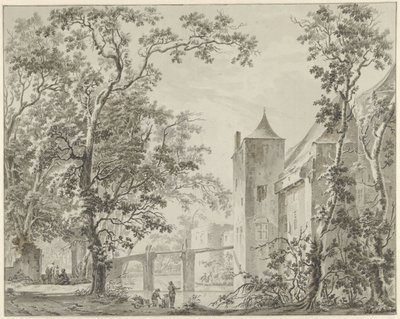 Zamek de Haar w pobliżu Utrecht autorstwa Jacob Elias van Varelen