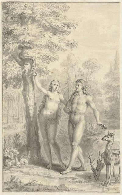 Adam i Ewa autorstwa Jacob Folkema
