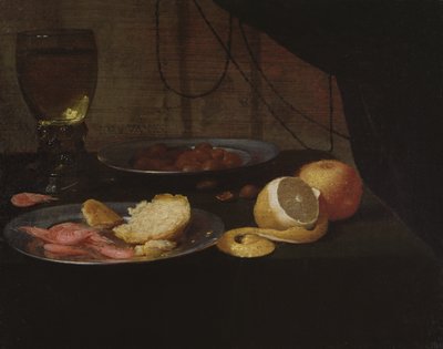 Martwa natura z cytryną autorstwa Jacob  Foppens van Es