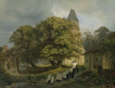 Cmentarz Elstorf koło Hamburga, 1837 autorstwa Jacob Gensler