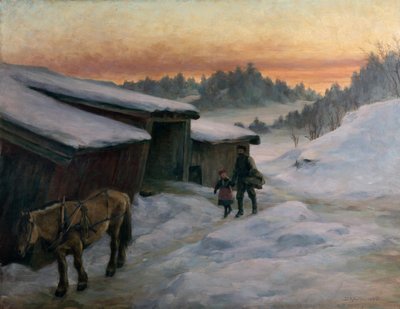Z farmy w pobliżu Lysaker autorstwa Jacob Gloersen
