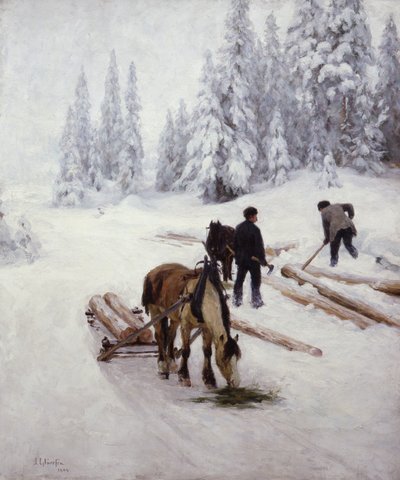 Przenoszenie drewna autorstwa Jacob Gloersen