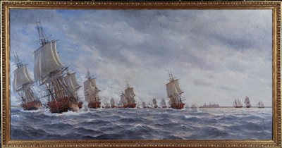Morska bitwa pod Reval 13 maja 1790 r. autorstwa Jacob Hagg