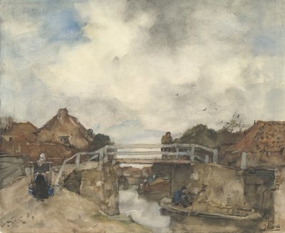 Kanał Holenderski, Rijswijk, druga połowa XIX wieku. autorstwa Jacob Henricus Maris