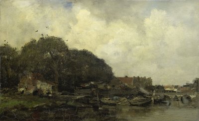 Widok na port autorstwa Jacob Henricus or Hendricus Maris