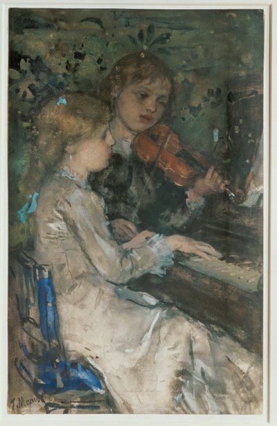 Duet (obraz na płótnie) autorstwa Jacob Henricus or Hendricus Maris