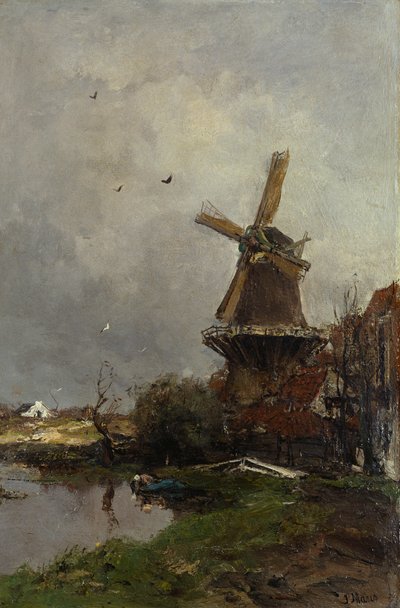 Wiatrak autorstwa Jacob Henricus or Hendricus Maris