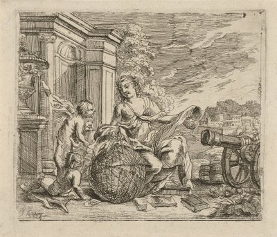 Alegoria geometrii autorstwa Jacob Herreyns (I)