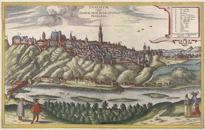 Widok Znamvm/Znojmo w Czechach autorstwa Jacob Hoefnagel