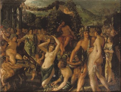 Sine Baccho et Cerere friget Venus autorstwa Jacob Hoefnagel