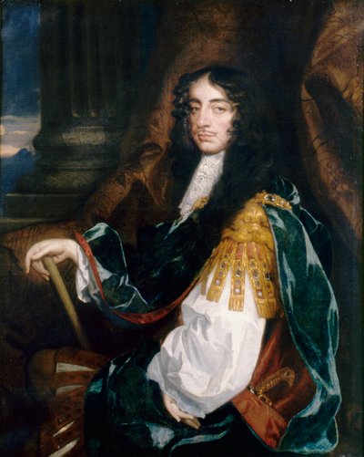 Portret Karola II, ok. 1660 (olej na płótnie) autorstwa Jacob Huysmans