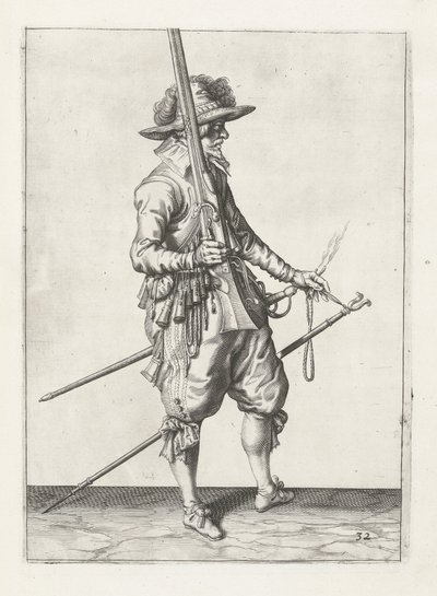 Muszkieter, ok. 1600 autorstwa Jacob II de Gheyn