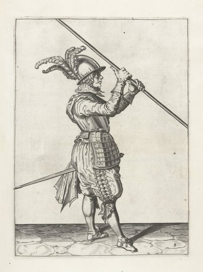 Żołnierz z kopią, ok. 1600 autorstwa Jacob II de Gheyn