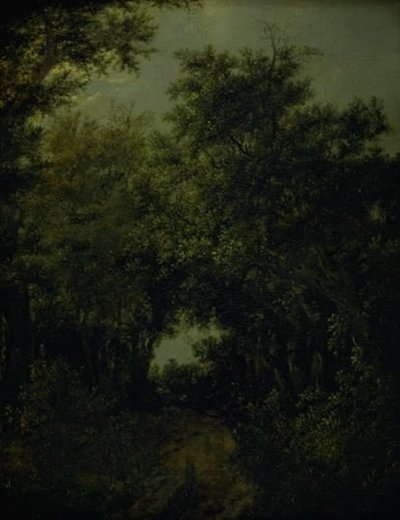 Droga w lesie dębowym autorstwa Jacob van Ruisdael