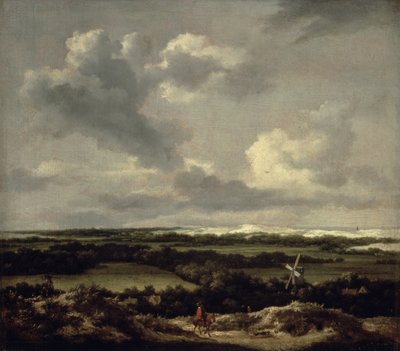 Krajobraz z wydmami w pobliżu Haarlem (olej na płótnie) autorstwa Jacob van Ruisdael