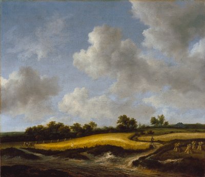 Krajobraz z polem pszenicy, ok. 1660 autorstwa Jacob van Ruisdael