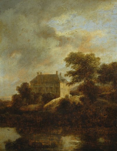 Krajobraz z wiejskim domem autorstwa Jacob van Ruisdael