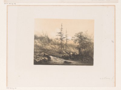 Leśny krajobraz z rzeką autorstwa Jacob Jan van der Maaten (attributed to)