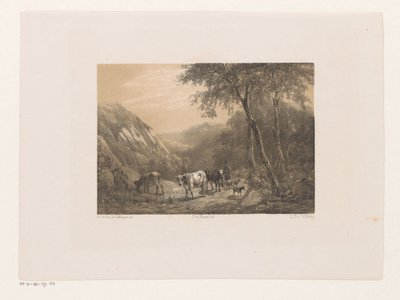 Pasterz ze stadem w górach autorstwa Jacob Jan van der Maaten