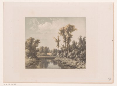 Krajobraz z rzeką autorstwa Jacob Jan van der Maaten
