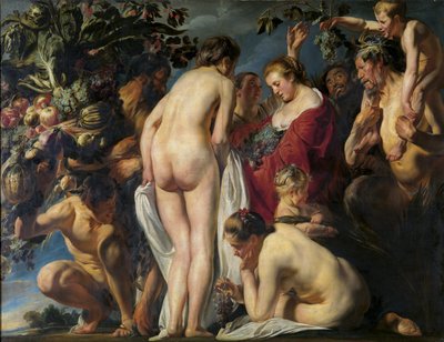 Alegoria Płodności Ziemi - Alegoria Płodności - Jordaens, Jacob (1593-1678) - ca 1620-1625 - Olej na płótnie - 180x241 - Królewskie Muzea Sztuk Pięknych w Belgii, Bruksela autorstwa Jacob Jordaens