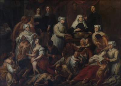 Zakonnice szpitalne w Antwerpii (olej) autorstwa Jacob Jordaens