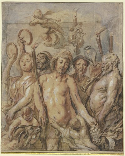 Pochód bachantek (Triumf Bachusa) autorstwa Jacob Jordaens