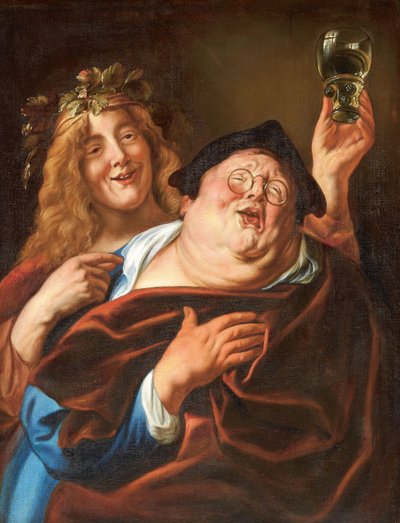 Bachus i wyznawca, po 1645 r. autorstwa Jacob Jordaens