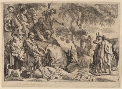 Cacus okrada bydło Herkulesa autorstwa Jacob Jordaens
