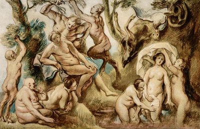 Kąpiel Diany autorstwa Jacob Jordaens