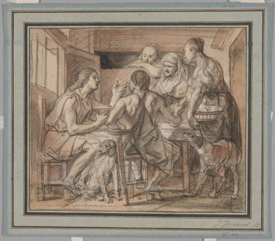 Jakub i Ezaw autorstwa Jacob Jordaens