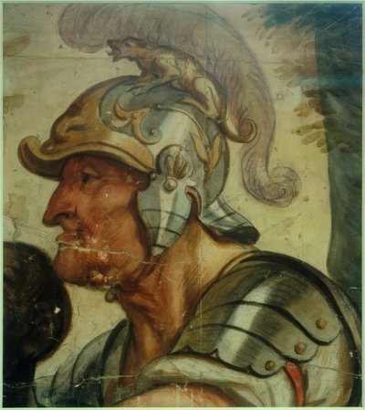 Wojownik w hełmie autorstwa Jacob Jordaens
