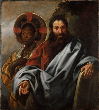 Mojżesz i jego etiopska żona Cypora, między 1645 a 1649 rokiem. autorstwa Jacob Jordaens