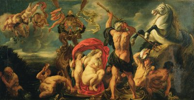 Neptun tworzy konia autorstwa Jacob Jordaens