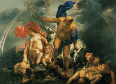 Neptun i Amfitryt w burzy autorstwa Jacob Jordaens