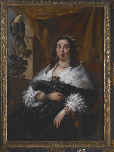Portret damy (olej na płótnie) autorstwa Jacob Jordaens