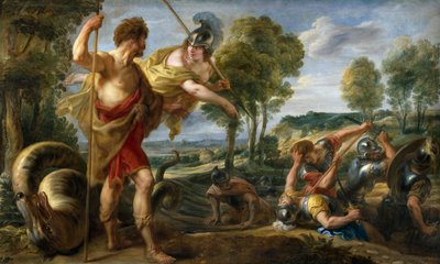 Hiszpański:  Cadmo y Minerva Kadmus i Minerwa autorstwa Jacob Jordaens