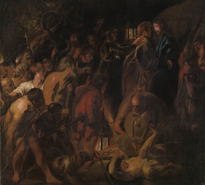 Zdrada Chrystusa, koniec lat pięćdziesiątych XVII wieku. autorstwa Jacob Jordaens