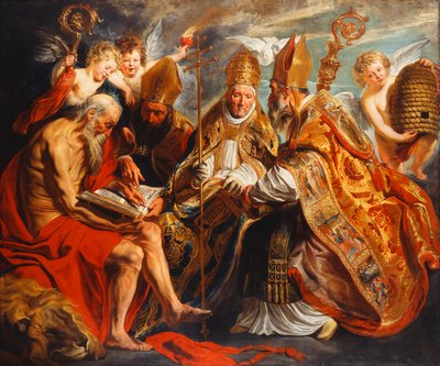 Czterech Doktorów Kościoła, autorstwa Jacob Jordaens