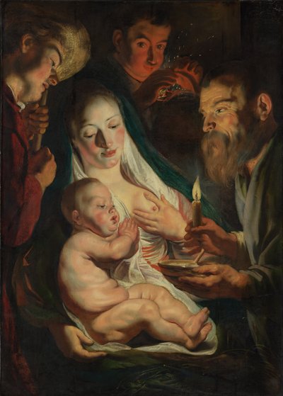 Święta Rodzina z Pasterzami, 1616. autorstwa Jacob Jordaens