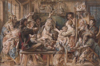 The King Drinks autorstwa Jacob Jordaens