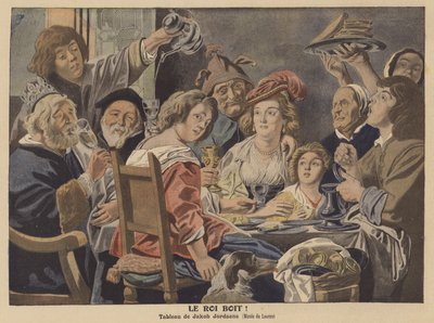 Król pije autorstwa Jacob Jordaens