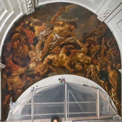 Samson pokonuje Filistynów autorstwa Jacob Jordaens the elder